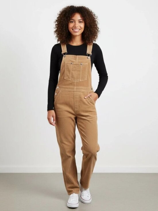 Aritzia Pants - Aritzia Sunday Best Sz XS Tan Corduroy Straight Leg Casual Overalls
